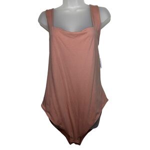 OLD NAVY Square Neck Bodysuit | Dusty Rose | Size XXL